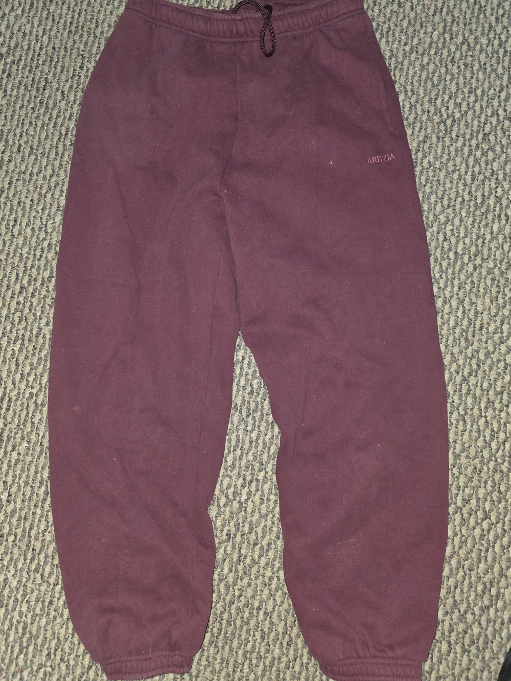 Aritzia Burgundy Sweatpants